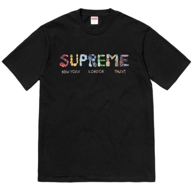 L 黒 Supreme Rocks Tee