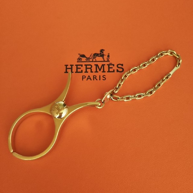 Hermes(エルメス)のエルメス HERMES グローブホルダー ゴールド チャーム クリップ 美品  レディースのファッション小物(その他)の商品写真