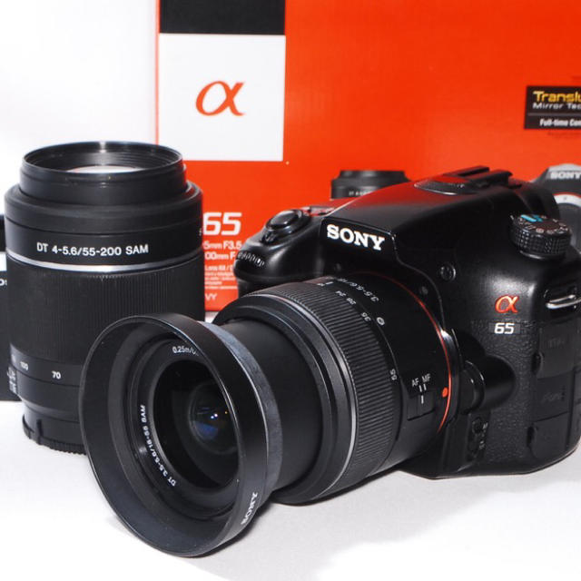 ♬極上美品♬SONY α 65 ダブルズームキット♬