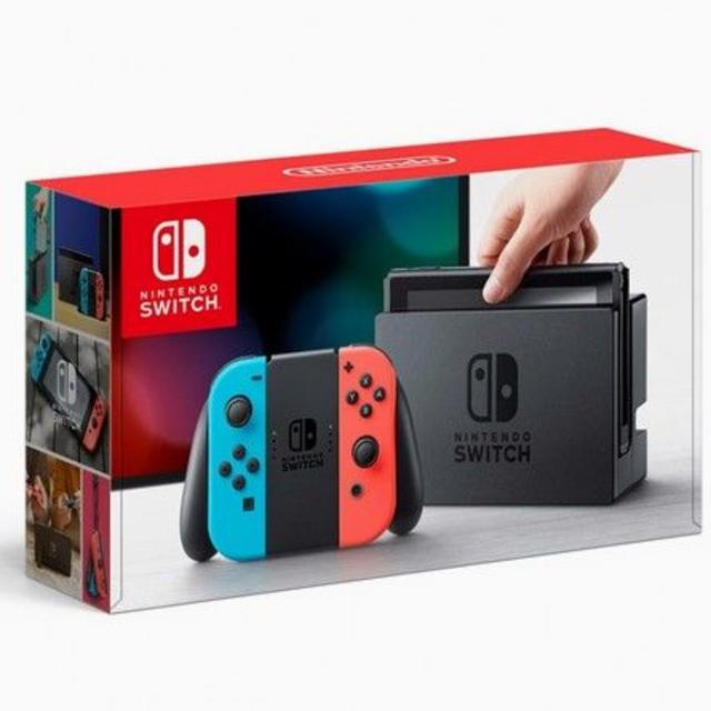 Nintendo Switch(ニンテンドースイッチ)の【新品】任天堂 Nintendo Switch ネオンブルー ネオンレッド エンタメ/ホビーのゲームソフト/ゲーム機本体(家庭用ゲーム機本体)の商品写真