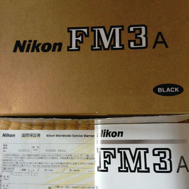 Nikon(ニコン)のNikon　FM3A 新品ブラック スマホ/家電/カメラのカメラ(フィルムカメラ)の商品写真