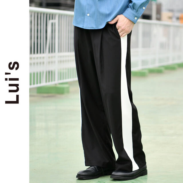 STUDIOUS(ステュディオス)のLuis ルイス ライン タックワイドパンツ メンズのパンツ(スラックス)の商品写真