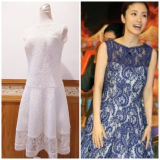 早い者勝ち!上戸彩着用【タダシ ショージ】フィット&フレアーワンピースS