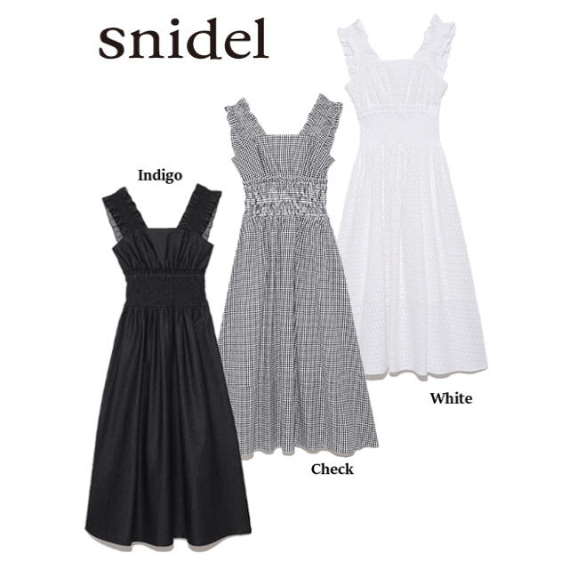 SNIDEL(スナイデル)のsnidel  バリエーションウエストシャーリングワンピース レディースのワンピース(ロングワンピース/マキシワンピース)の商品写真