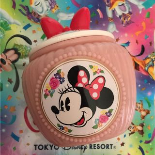 ディズニー(Disney)のディズニーリゾート ミニーちゃん お菓子 小物入れ リボン ピンク(小物入れ)