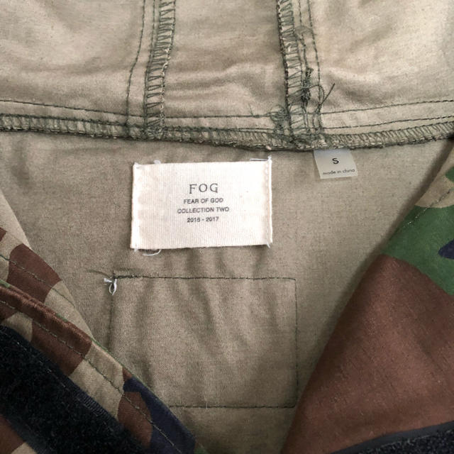 FEAR OF GOD(フィアオブゴッド)の週末限定値下げ FW16 FOG ANORAK jacket camo メンズのジャケット/アウター(ミリタリージャケット)の商品写真