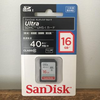 サンディスク(SanDisk)のサンディスク SDカード 16GB(その他)