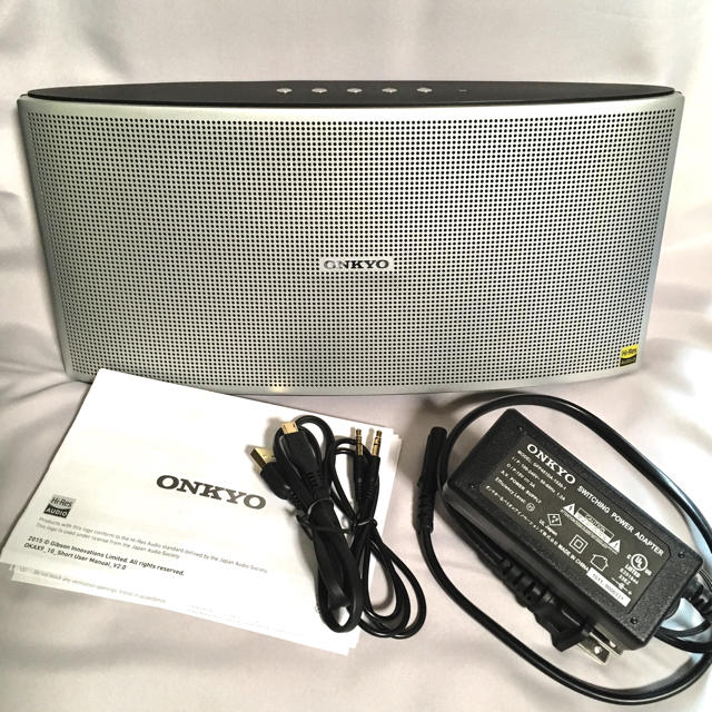 ONKYO(オンキヨー)のONKYO X9 ハイレゾ対応Bluetoothスピーカー 美品 スマホ/家電/カメラのオーディオ機器(スピーカー)の商品写真