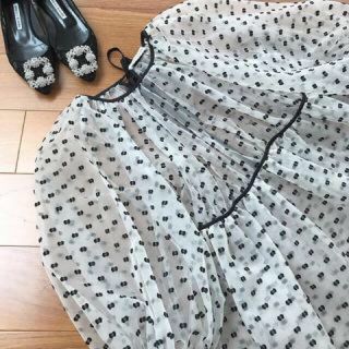 ドゥロワー(Drawer)のceciliebahnsen dot tops(シャツ/ブラウス(半袖/袖なし))