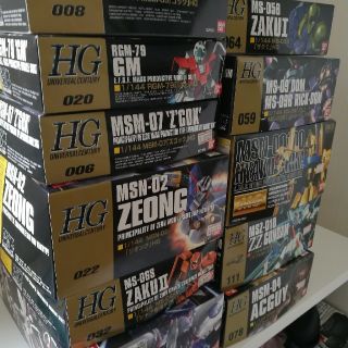 バンダイ(BANDAI)の最終値下げ!　新品　HGガンプラ大量。(プラモデル)