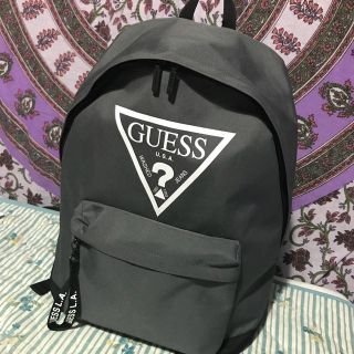 ゲス(GUESS)の【8/31まで】GUESS ロゴリュックサック グレー(バッグパック/リュック)