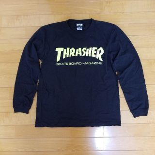 スラッシャー(THRASHER)のTHRASHER スラッシャー ロンT 黒色 Mサイズ(Tシャツ/カットソー(七分/長袖))