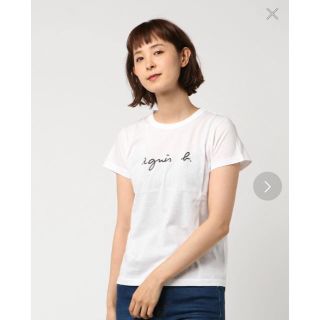 アニエスベー(agnes b.)のアニエス・ベー ロゴ Tシャツ白 新品タグ付き(Tシャツ(半袖/袖なし))