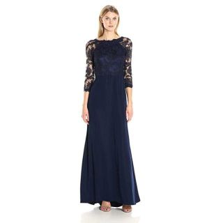 タダシショウジ(TADASHI SHOJI)の6★Tadashi Shojiタダシショージネイビーマキシドレスワンピース(ロングワンピース/マキシワンピース)