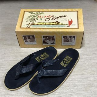 アイランドスリッパ(ISLAND SLIPPER)のアイランドスリッパ サイズ9 レザー×スエード(サンダル)