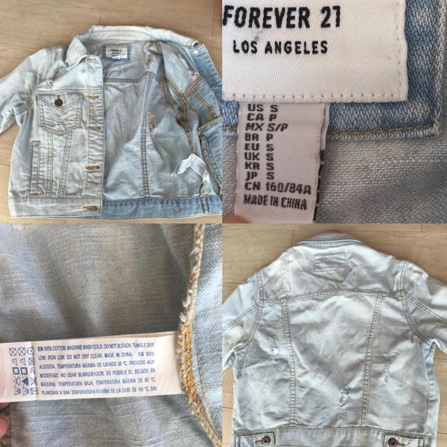 FOREVER 21(フォーエバートゥエンティーワン)のForever21 Los Angels デニムジャケット レディースのジャケット/アウター(Gジャン/デニムジャケット)の商品写真