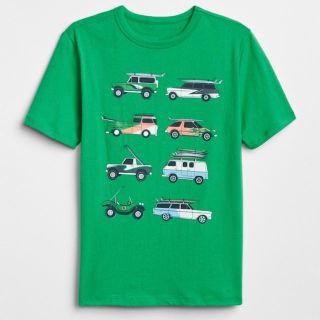 ギャップキッズ(GAP Kids)の新品未使用 ギャップ キッズ 半袖Tシャツ 半袖T 緑色 130サイズ(Tシャツ/カットソー)