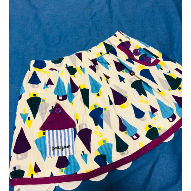 Petit jam(プチジャム)のプチジャム可愛いおうち柄スカートサイズ95 キッズ/ベビー/マタニティのキッズ服女の子用(90cm~)(スカート)の商品写真