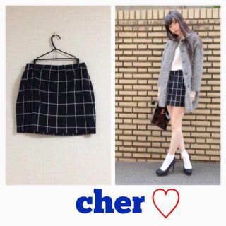 シェル(Cher)のcher♡今期新品タグ付きスカート(ミニスカート)