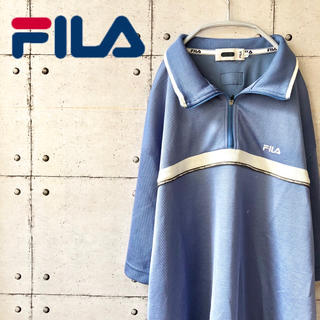 フィラ(FILA)の【大人気】 フィラ  FILA ハーフジップ 90s ポリエステル ポロシャツ(ポロシャツ)