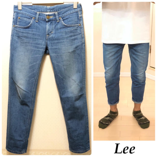 Lee(リー)のLeeダメージジーンズクロップドデニムダメージデニム送料込 メンズのパンツ(デニム/ジーンズ)の商品写真