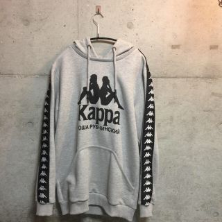 コムデギャルソン(COMME des GARCONS)のGosha Rubchinskiy × Kappa パーカー グレー L(パーカー)