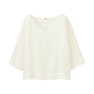 ユニクロ(UNIQLO)のユニクロ ドレープブラウス(7分袖)(シャツ/ブラウス(長袖/七分))