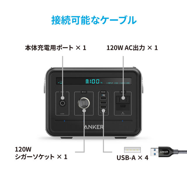 印象のデザイン ANKER 200 【使用数回のみの美品】Anker バッテリー