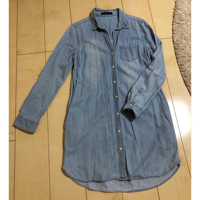 AZUL by moussy(アズールバイマウジー)のAZUL アズール デニムワンピ レディースのワンピース(ミニワンピース)の商品写真