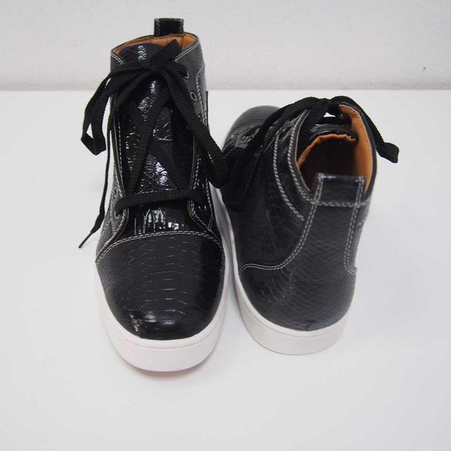 専用ハイカットスニーカー 黒 シンプル 25.5程度 (1)26 メンズの靴/シューズ(スニーカー)の商品写真