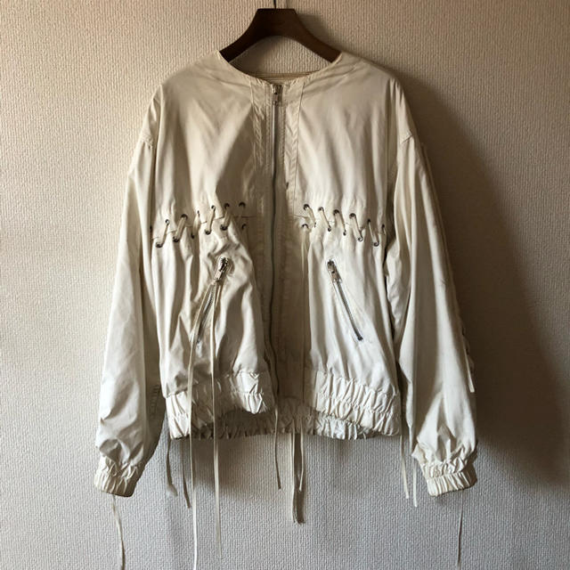 UNUSED - unused レースアップ ブルゾンの通販 by 断捨離|アン