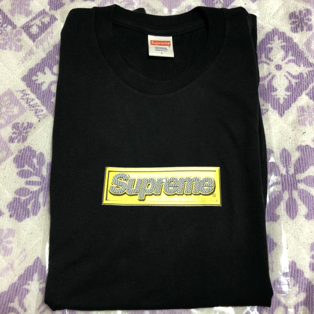 L Supreme Bling Box Logo Tee ブラック