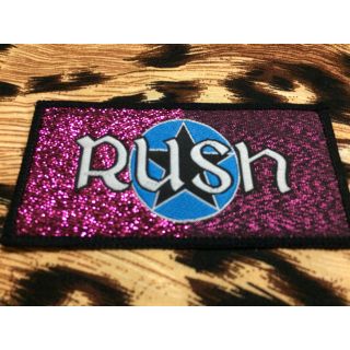 激レア‼️RUSH  ピンク銀糸 ワッペン パッチ アップリケ ROCKバンド(ミュージシャン)