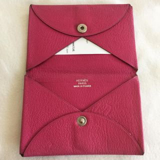 Hermes - エルメス 名刺入れ カルヴィ カードケース ピンクの通販 by ...