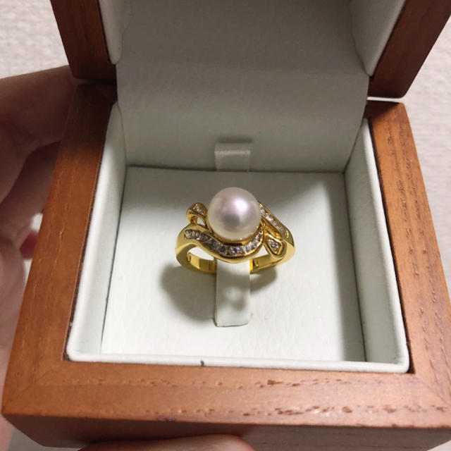 パール 真珠 指輪 本物 レディースのアクセサリー(リング(指輪))の商品写真