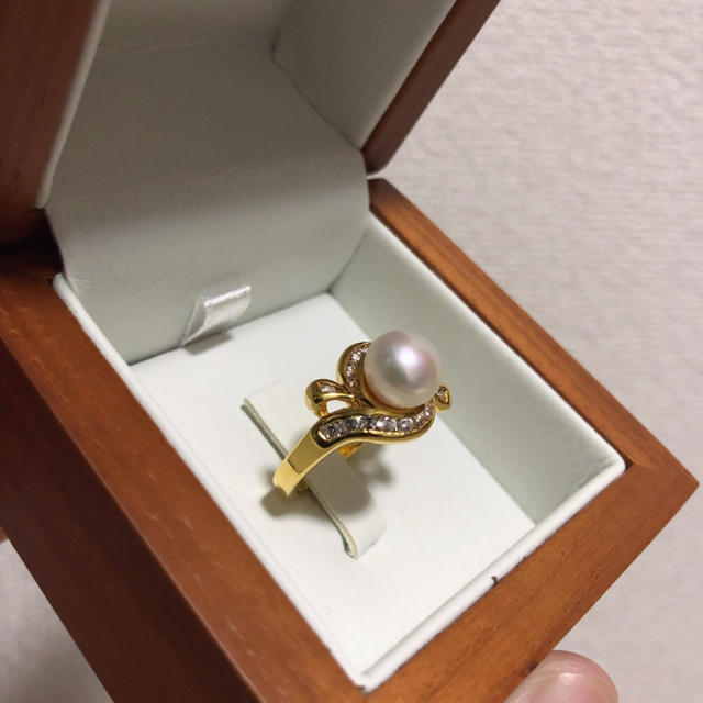 パール 真珠 指輪 本物 レディースのアクセサリー(リング(指輪))の商品写真