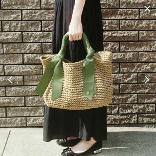 カシュカシュ(Cache Cache)の【新品】完売 カシュカシュ かごバック ラドロー ストローバック(かごバッグ/ストローバッグ)