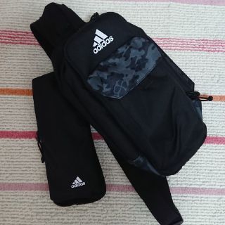 アディダス(adidas)のかさかさ様専用ページ★ももいろクローバーZ★adidasボディバック【黒】(アイドルグッズ)