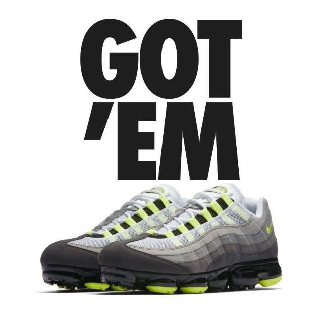 NIKE(ナイキ)の26.5cm Nike Air Vapormax 95 Neon Yellow メンズの靴/シューズ(スニーカー)の商品写真