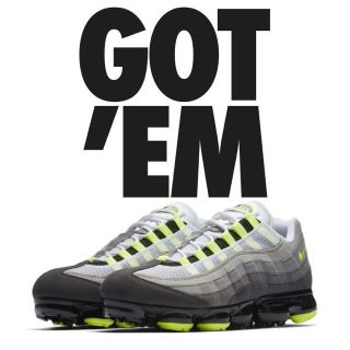 ナイキ(NIKE)のSNKRS購入品 NIKE air vapormax 95 イエロー 29cm(スニーカー)