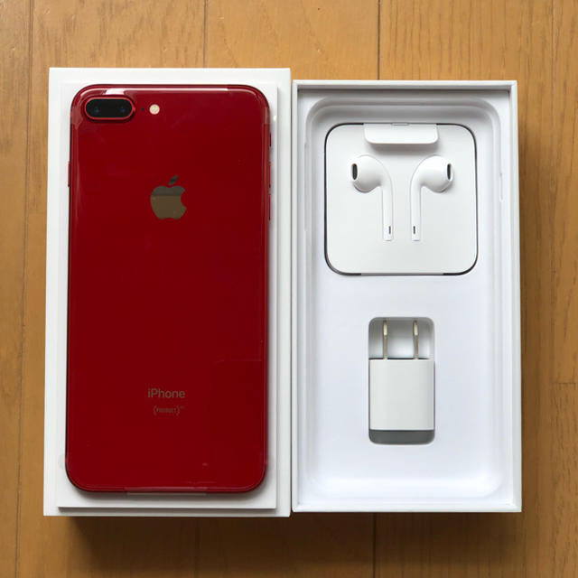 iPhone8 plus 64G レッド simフリー - スマートフォン本体