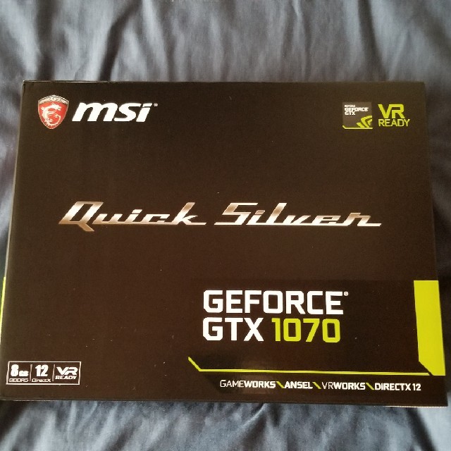 MSI GTX1070 Quick Silver 8GBPC/タブレット