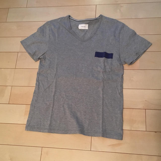 THOM BROWNE(トムブラウン)のTHOM GREY. VネックTシャツ サイズL メンズのトップス(Tシャツ/カットソー(半袖/袖なし))の商品写真