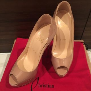 クリスチャンルブタン(Christian Louboutin)のルブタン ベージュオープントゥ 36 1/2(ハイヒール/パンプス)