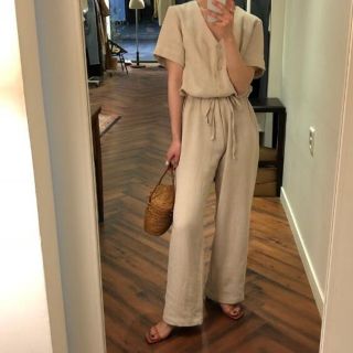 ザラ(ZARA)の®️様専用【新品】韓国　オールインワン　リネン(オールインワン)