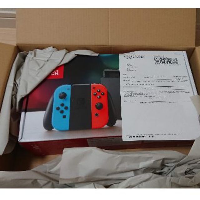 Nintendo Switch 新品 未開封 任天堂スイッチ本体ネオン Amazon納品書付き の通販 By Connot S Shop ニンテンドースイッチならラクマ