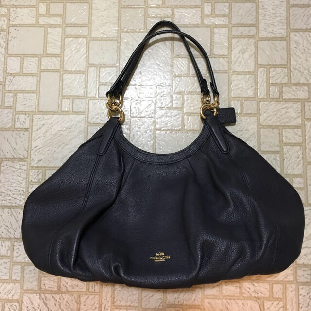 COACH トートバッグ ネイビー 美品