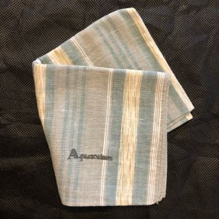 アクアスキュータム(AQUA SCUTUM)のAquascutum アクアスキュータム  ハンカチ  未使用(ハンカチ/ポケットチーフ)