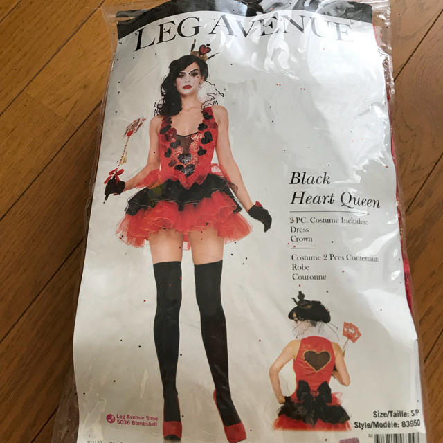 Leg Avenue(レッグアベニュー)の値下げ　レッグアベニュー  ハートのクィーン コスプレ衣装 エンタメ/ホビーのコスプレ(衣装)の商品写真