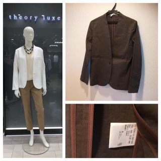 セオリーリュクス(Theory luxe)の美品 セオリーリュクス ジャケット(ノーカラージャケット)